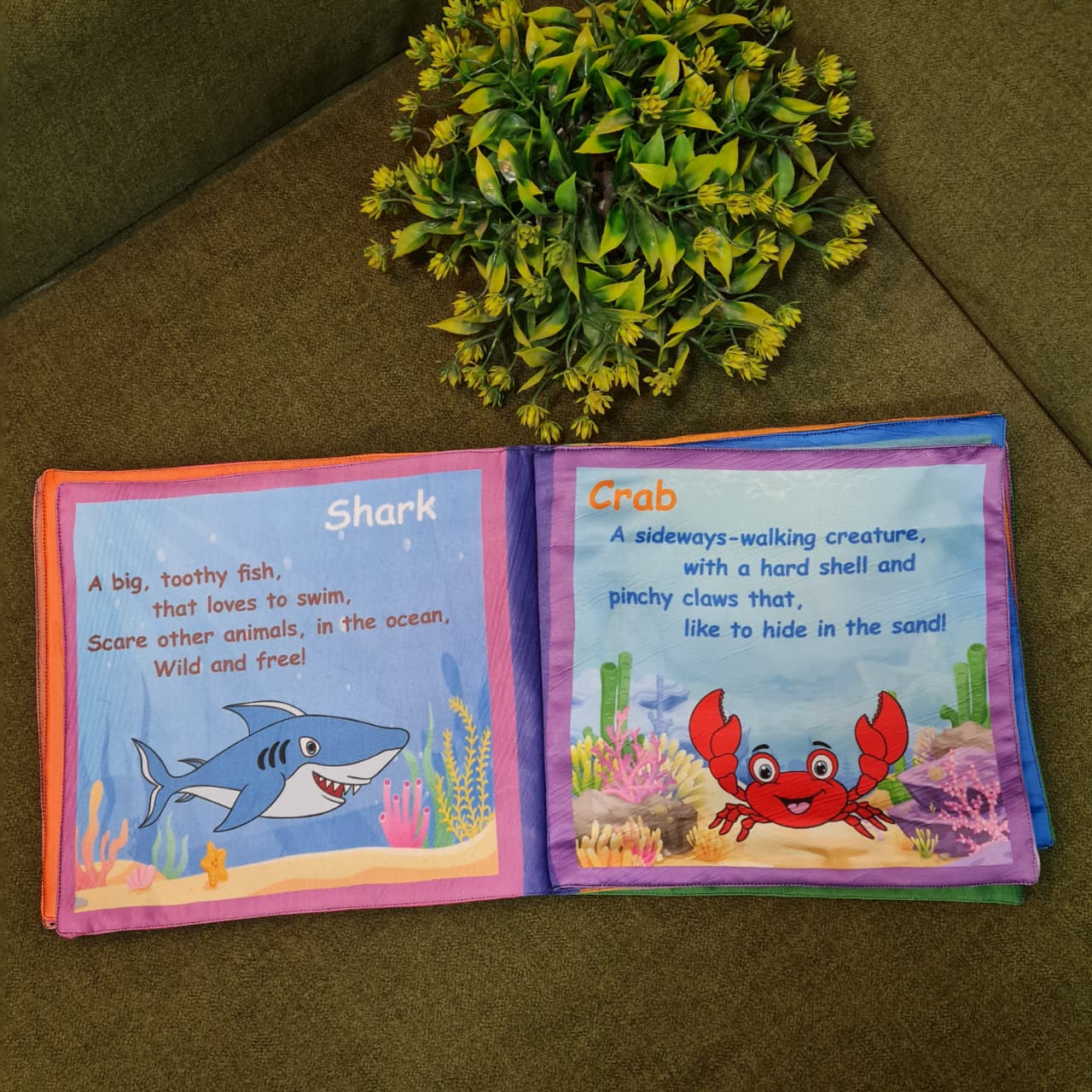 Introduce your little one to a world of fun learning with this colorful Learning toy for kids . Designed to be soft, safe, and interactive, this cloth book helps children learn new concepts while enjoying playtime.